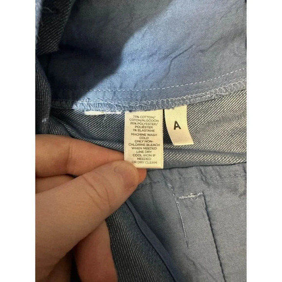 Loft women’s  blue chambray pants size 2 #0836 - Picture 6 of 8